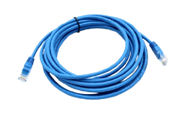 AN - HKPC-C6UUR28BU-5 Cat.6 UTP 28AWG CCA BLUE PVC 5.0M PE BAG PACKING