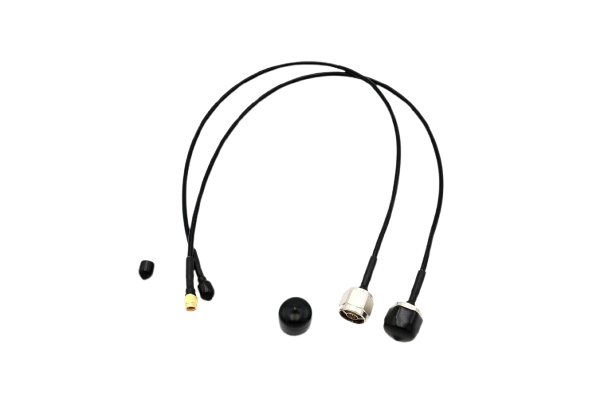 Black Cable 500mm in length N male to RPSMA male pigtail type